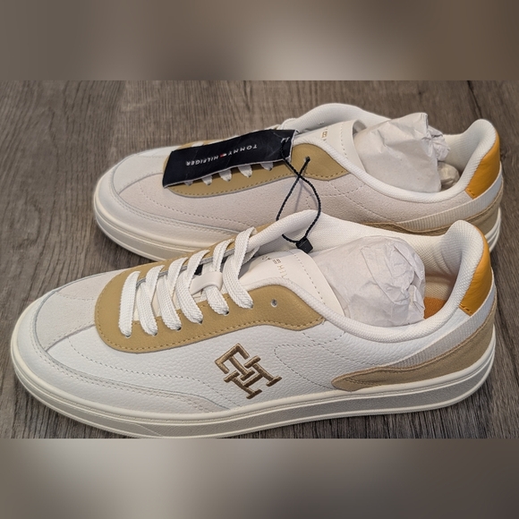 Tommy Hilfiger Shoes - Tommy Hilfiger White and Gold Sneakers